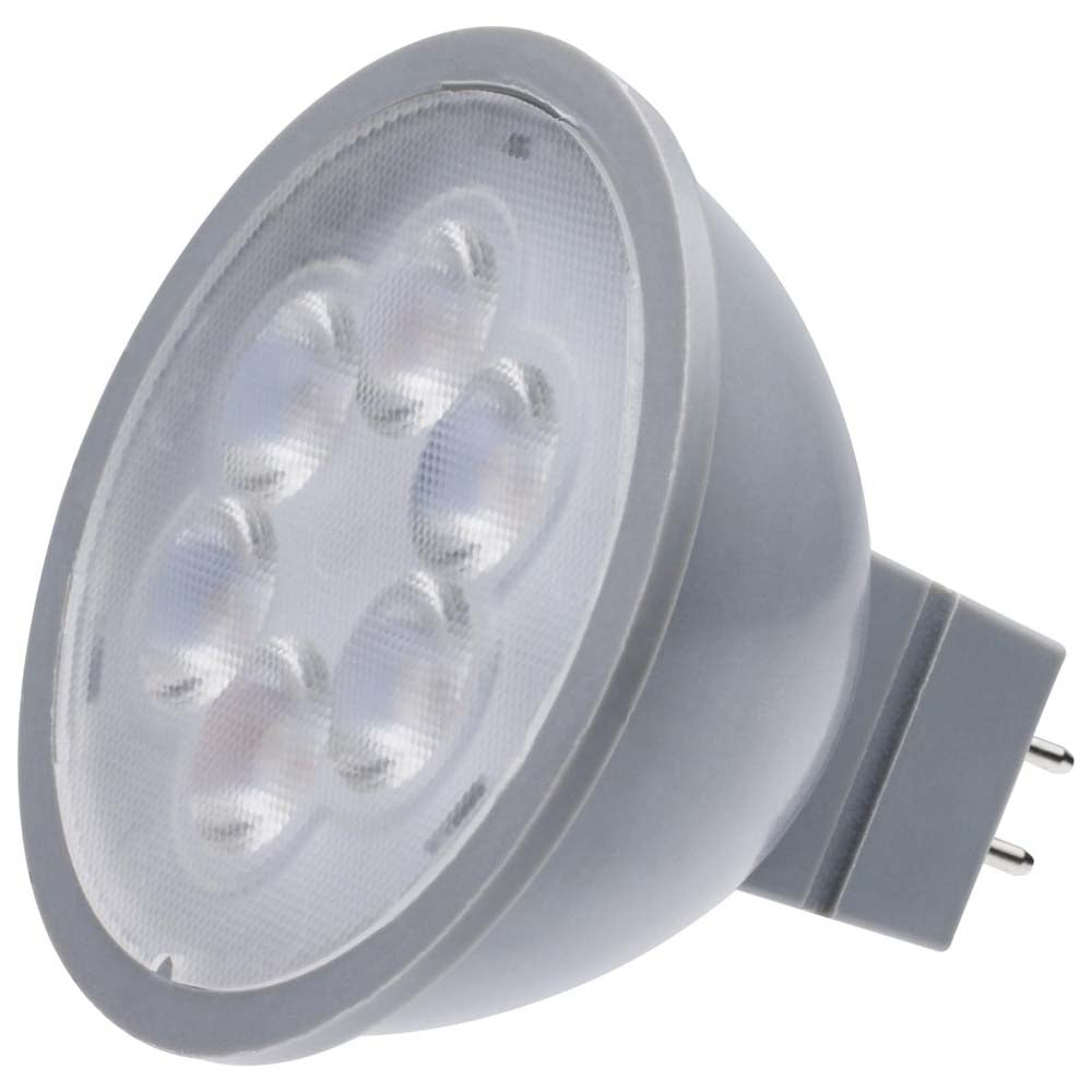 4.5W 12v MR16 LED 5000K Spot 15d 360LM GU5.3 Base Silver Finish Bulb
