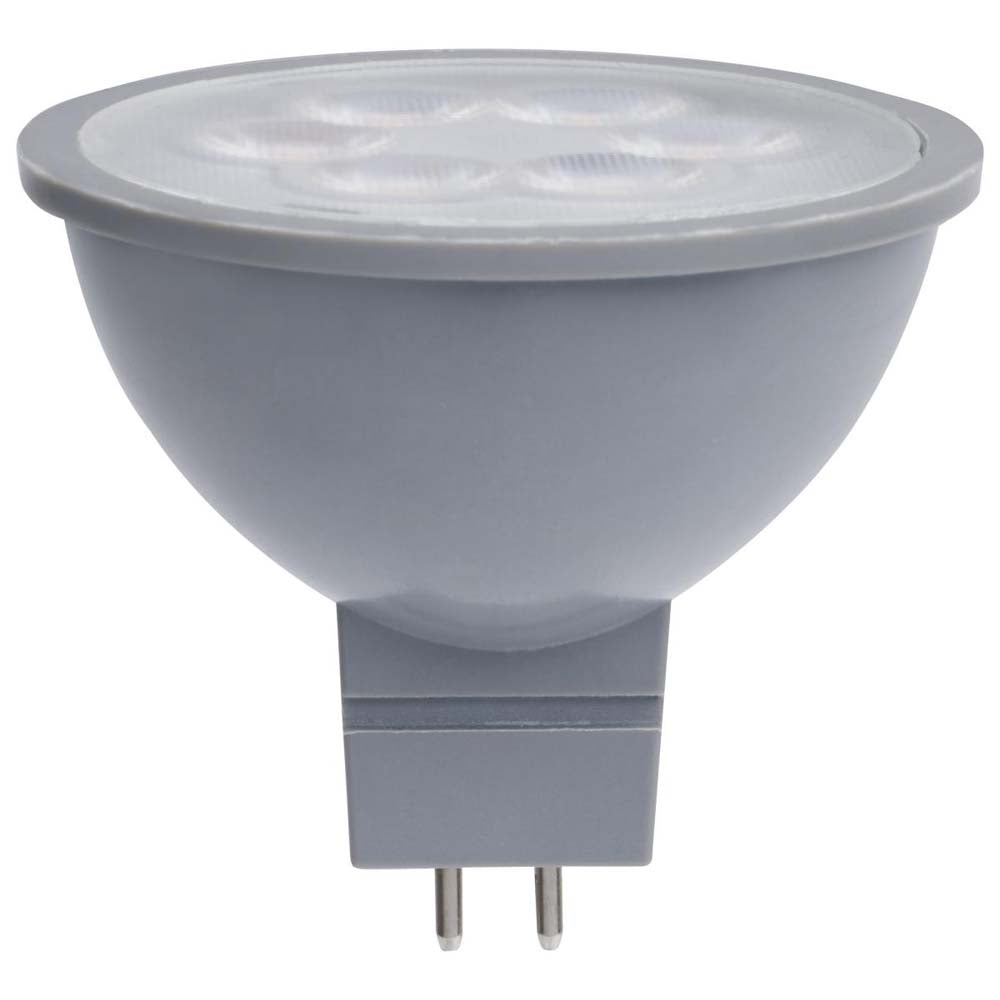 4.5W 12v MR16 LED 5000K Flood 40d 360LM GU5.3 Base Silver Finish Bulb