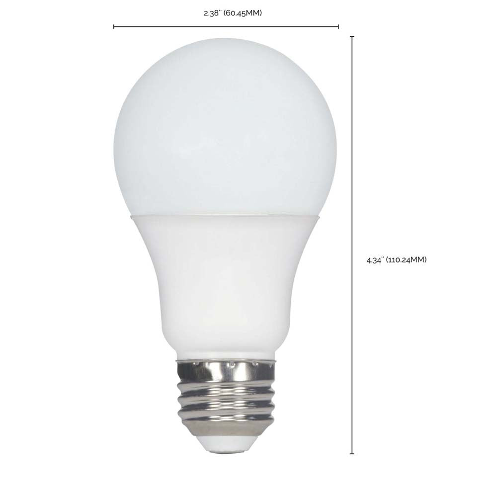 2Pk - 9.8W A19 LED 5000K Medium base 220 deg. Beam Angle 120v