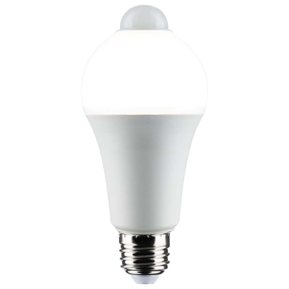 12W A19 LED PIR Sensor White 5000K 1050 Lumens Non-Dimmable 120v