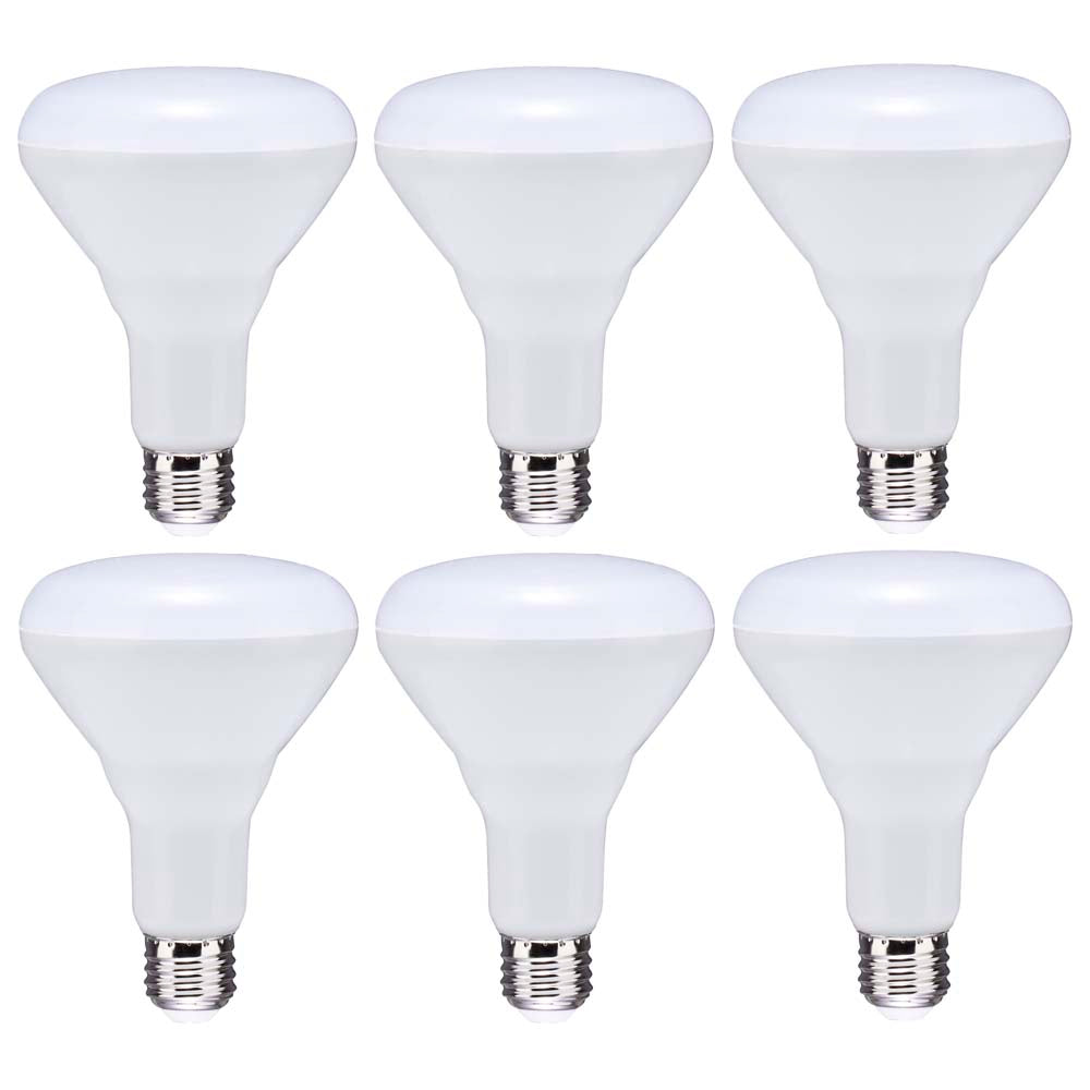 6Pk - 8.5W BR30 LED 5000K Medium Base Dimmable - 65w equiv