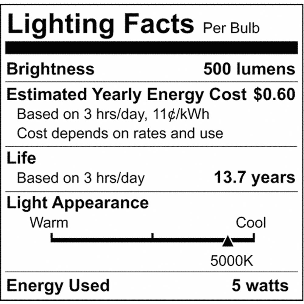 5W B11 Dusk to Dawn LED 5000K Candelabra Base With Photocell