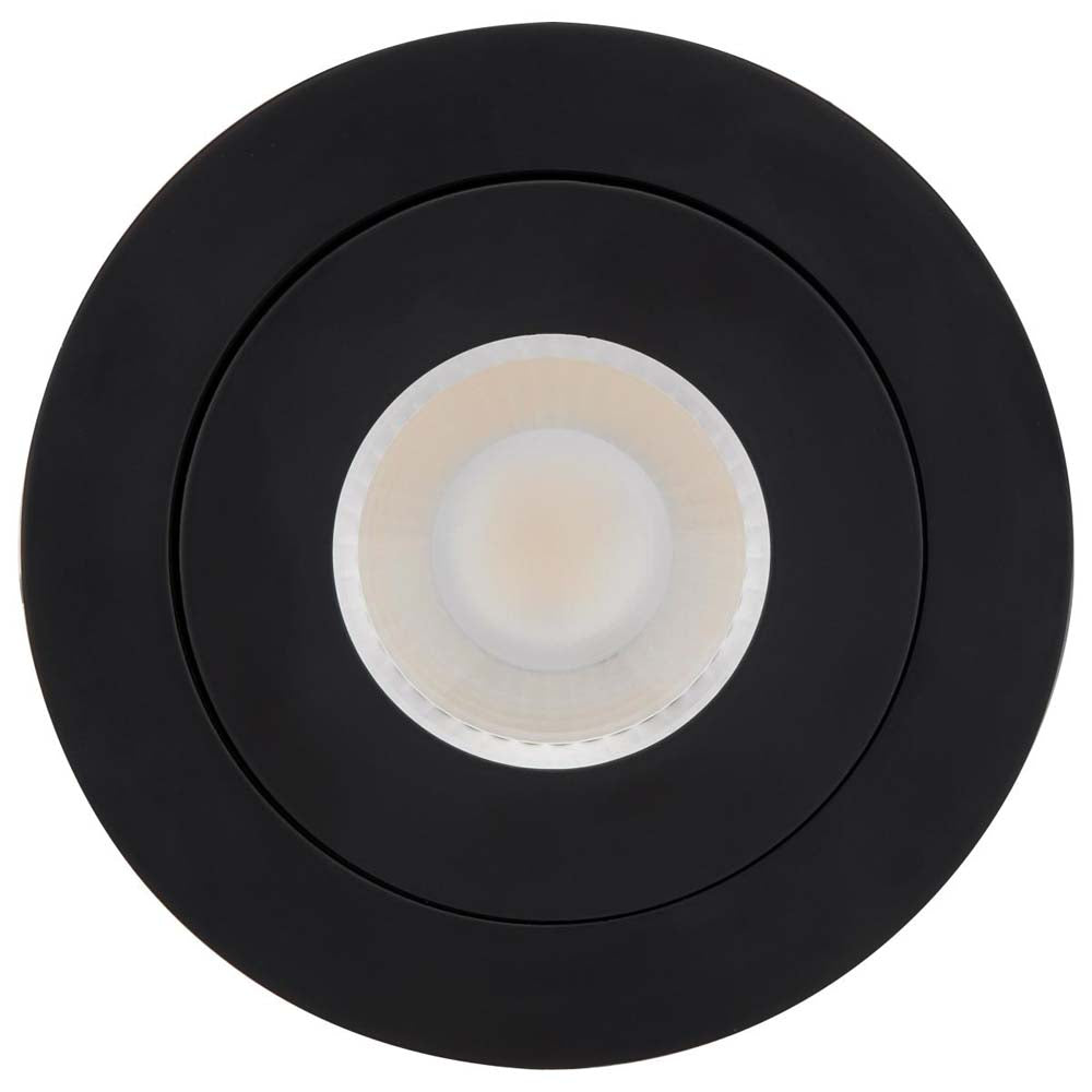 9w CCT Tunable LED Direct Wire Downlight 4-in Round Remote Driver Black