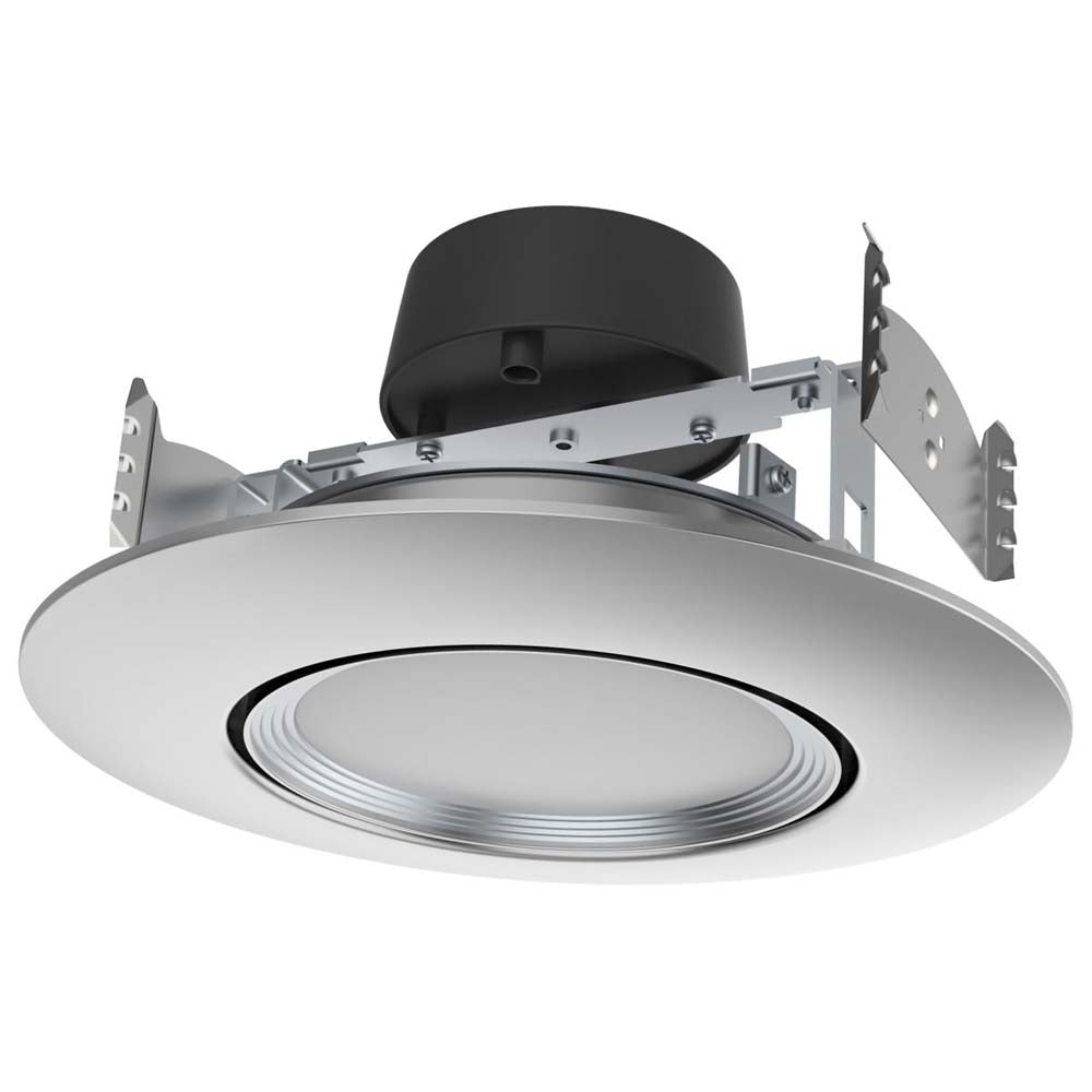 10.5w LED Direct Wire Downlight 120v CCT Tunable Brushed Nickel Finish