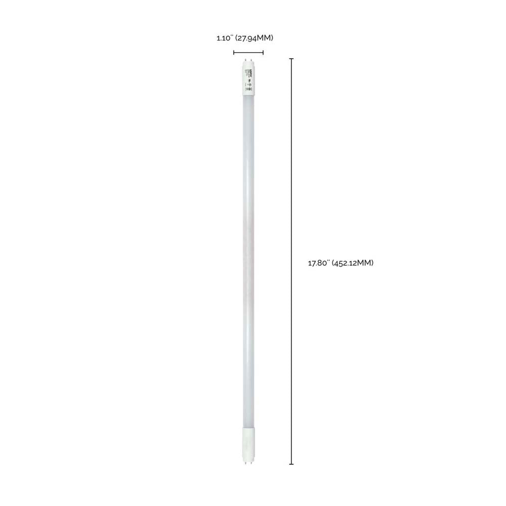 Satco 7W 18-in T8 Linear LED G13 Base 4000K 750Lm Ballast Bypass - 75w equiv