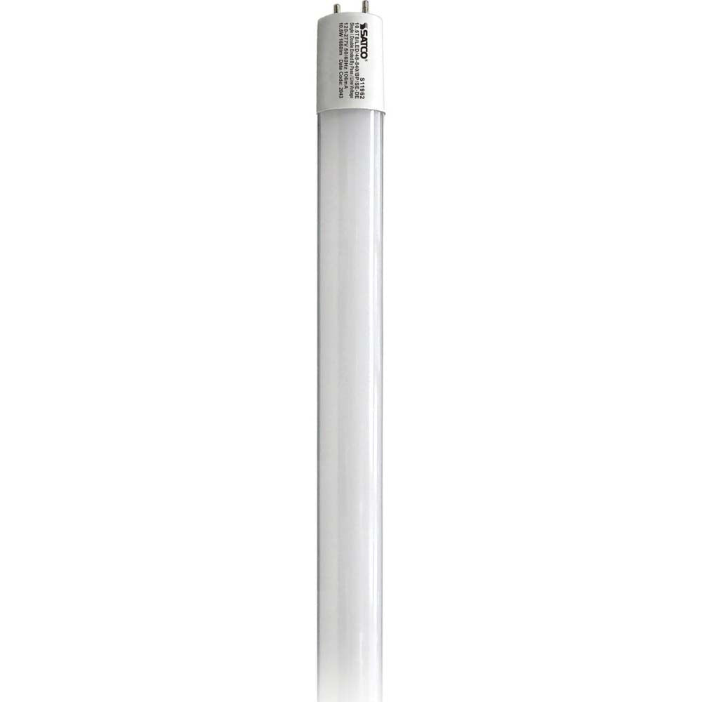25Pk - 10.5W 48-in T8 LED 4000K 1700Lm Ballast Bypass 120V-277V - 50w equiv