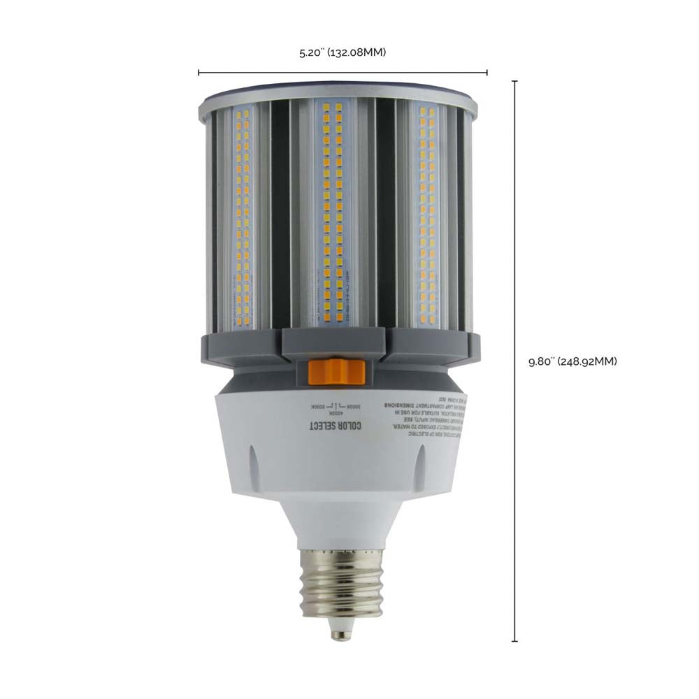 80W LED HID Replacement CCT Selectable Mogul extended base 100-277v - 400W equiv