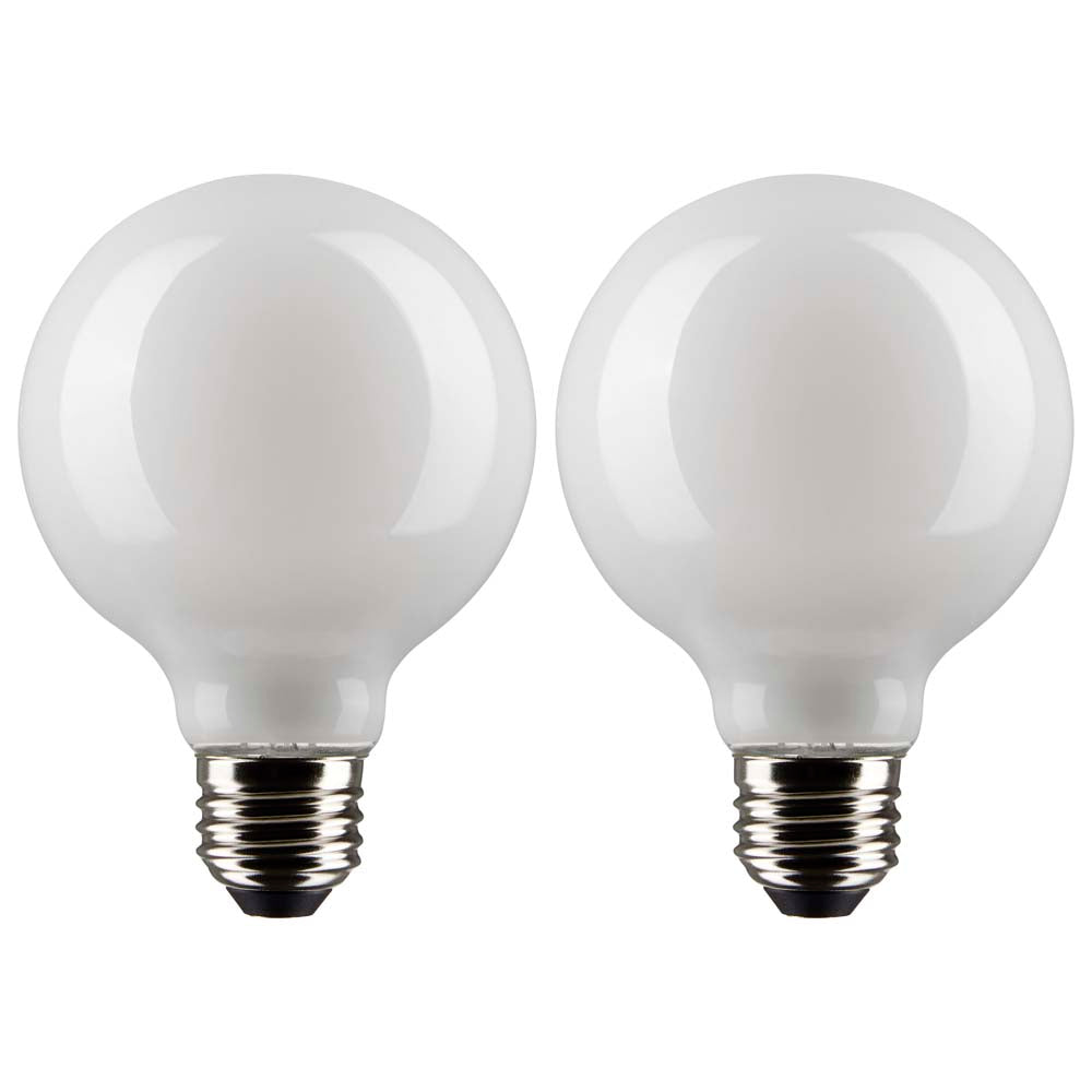 2Pk - Satco 4.5w G25 Globe Filament LED 2700K Medium Base Dimmable - 40w equiv