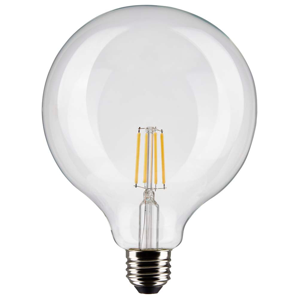Satco 6w G40 Globe Filament LED 4000K Medium Base Dimmable - 60w equiv