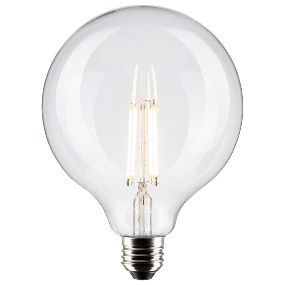 Satco 8w G40 Globe Filament LED 4000K Medium Base Dimmable - 100w equiv