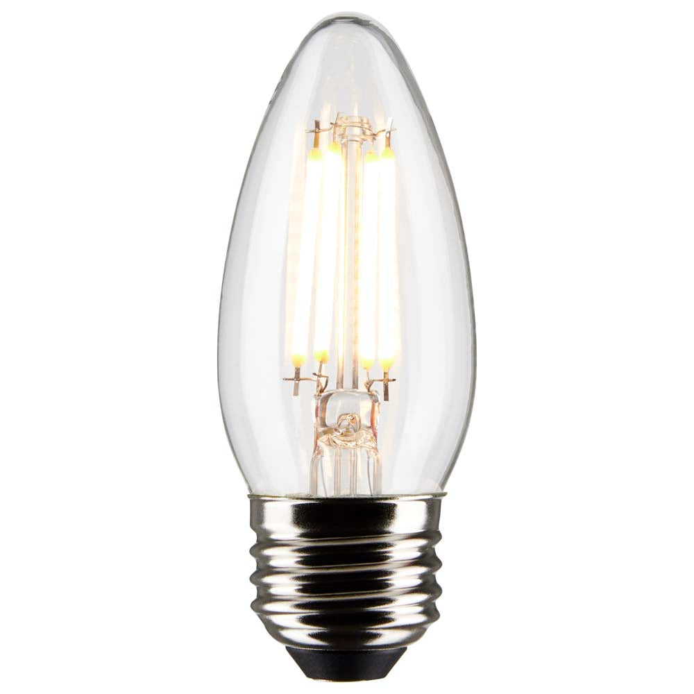 Satco 5.5w B11 LED 4000K Medium Base Dimmable - 60w equiv