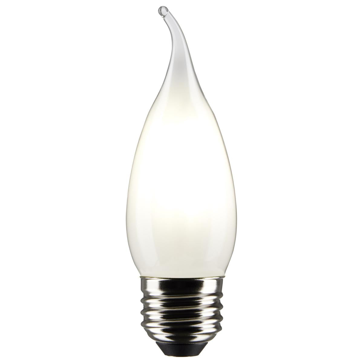 Satco 4w CA10 LED 4000K Medium Base Frosted Dimmable - 40w equiv