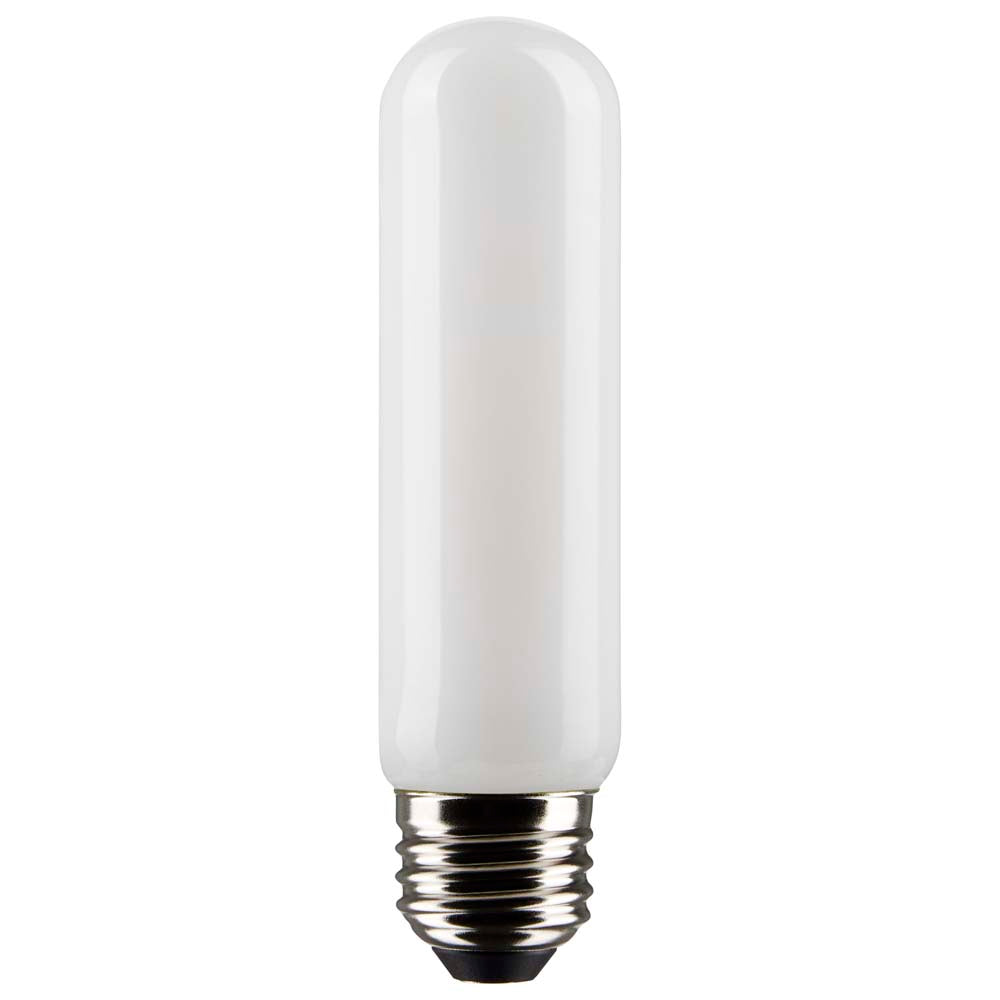 Satco 8w T10 LED 2700K Medium Base Frosted Dimmable - 60w equiv