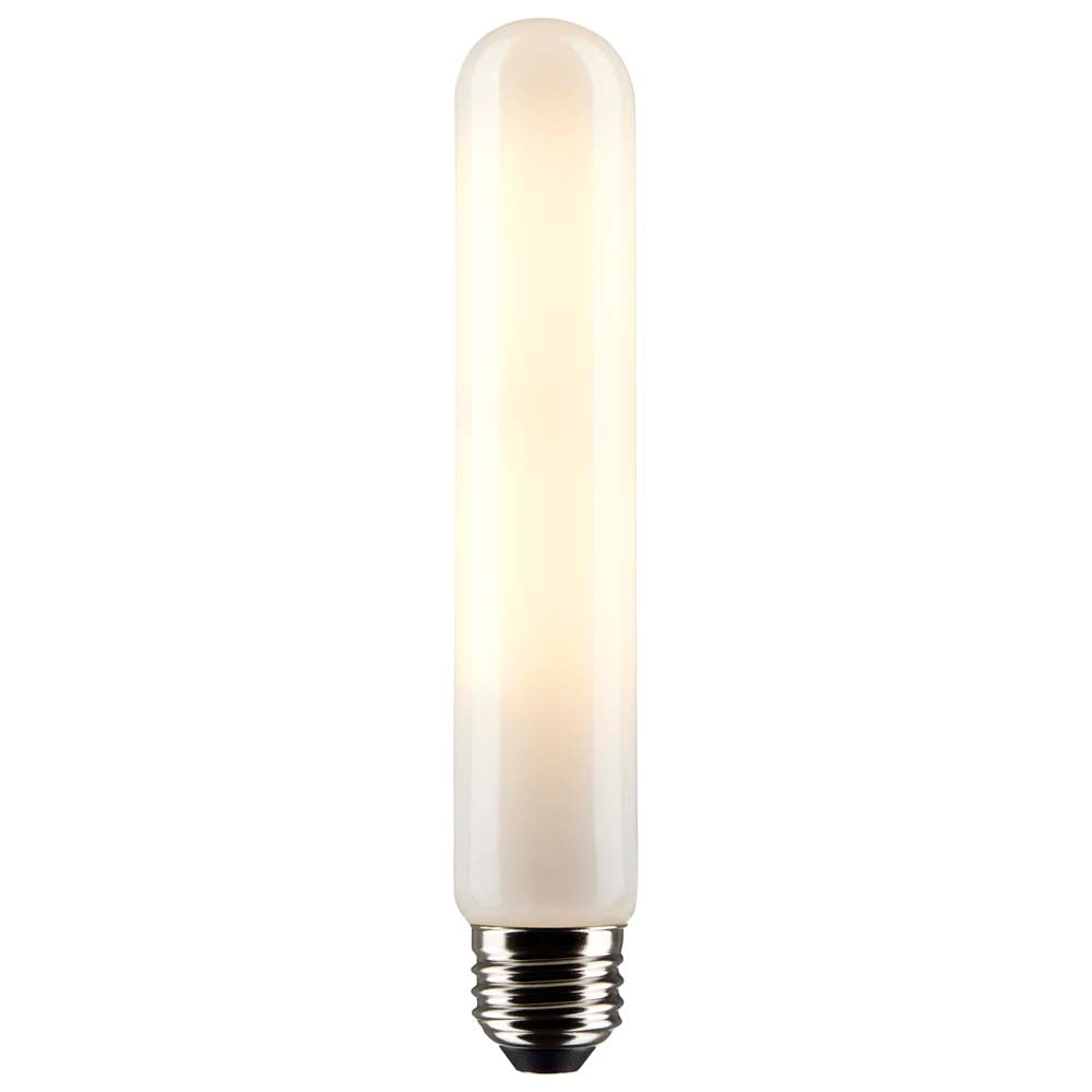 Satco 8w T9 LED 3000K Medium Base Frosted Dimmable - 60w equiv