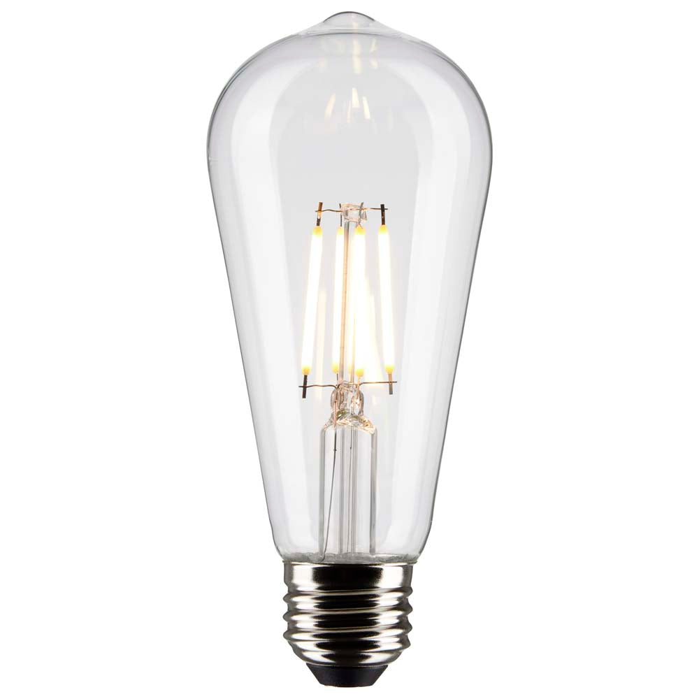 Satco 5w ST19 LED 2700K Medium Base Dimmable - 40w equiv