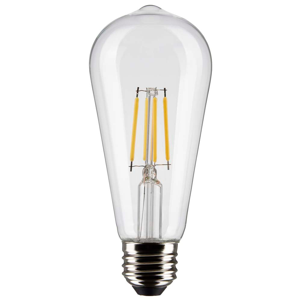 Satco 5w ST19 LED 3000K Medium Base Dimmable - 40w equiv