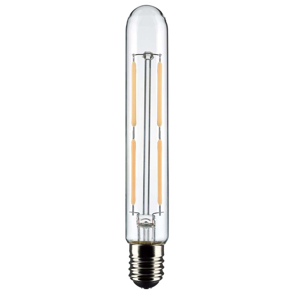 Satco 4W T6.5 LED Clear Intermediate Base 3000K Soft White 400 Lumens 120v