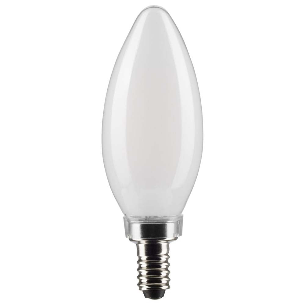 2Pk - 5.5W B11 LED Frosted Candelabra Base 2700K 500 Lumens 120v
