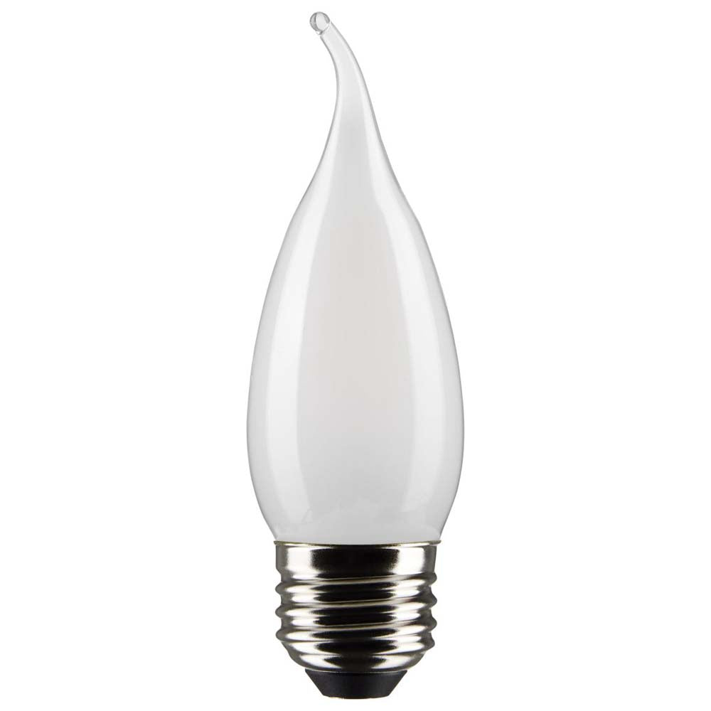 2Pk - 5.5W CA10 LED Frosted Medium Base 2700K 500 Lumens 120v