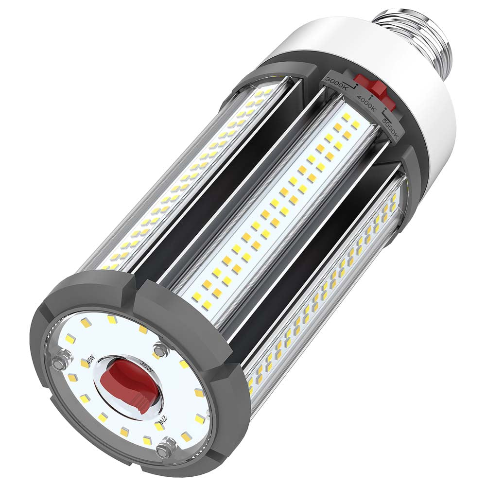 Satco LED HID Replacement 45/36/27 Wattage & CCT Selectable Mogul Base 100-277V