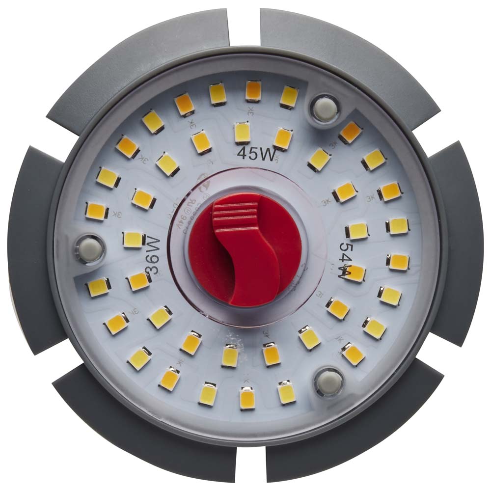 Satco LED HID Replacement 54/45/36 Wattage & CCT Selectable Mogul Base 100-277V