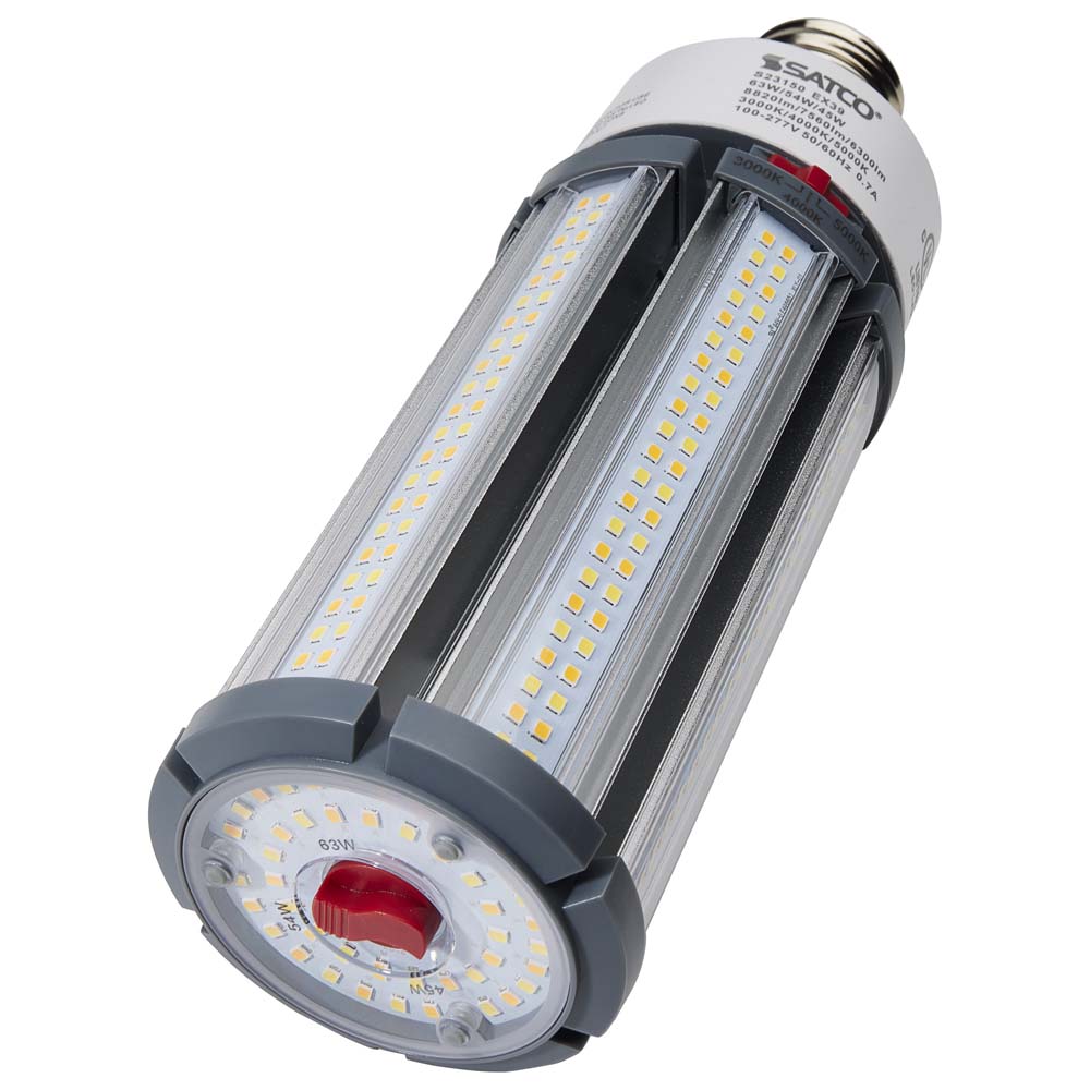 Satco LED HID Replacement 63/54/45 Wattage & CCT Selectable Mogul Base 100-277V