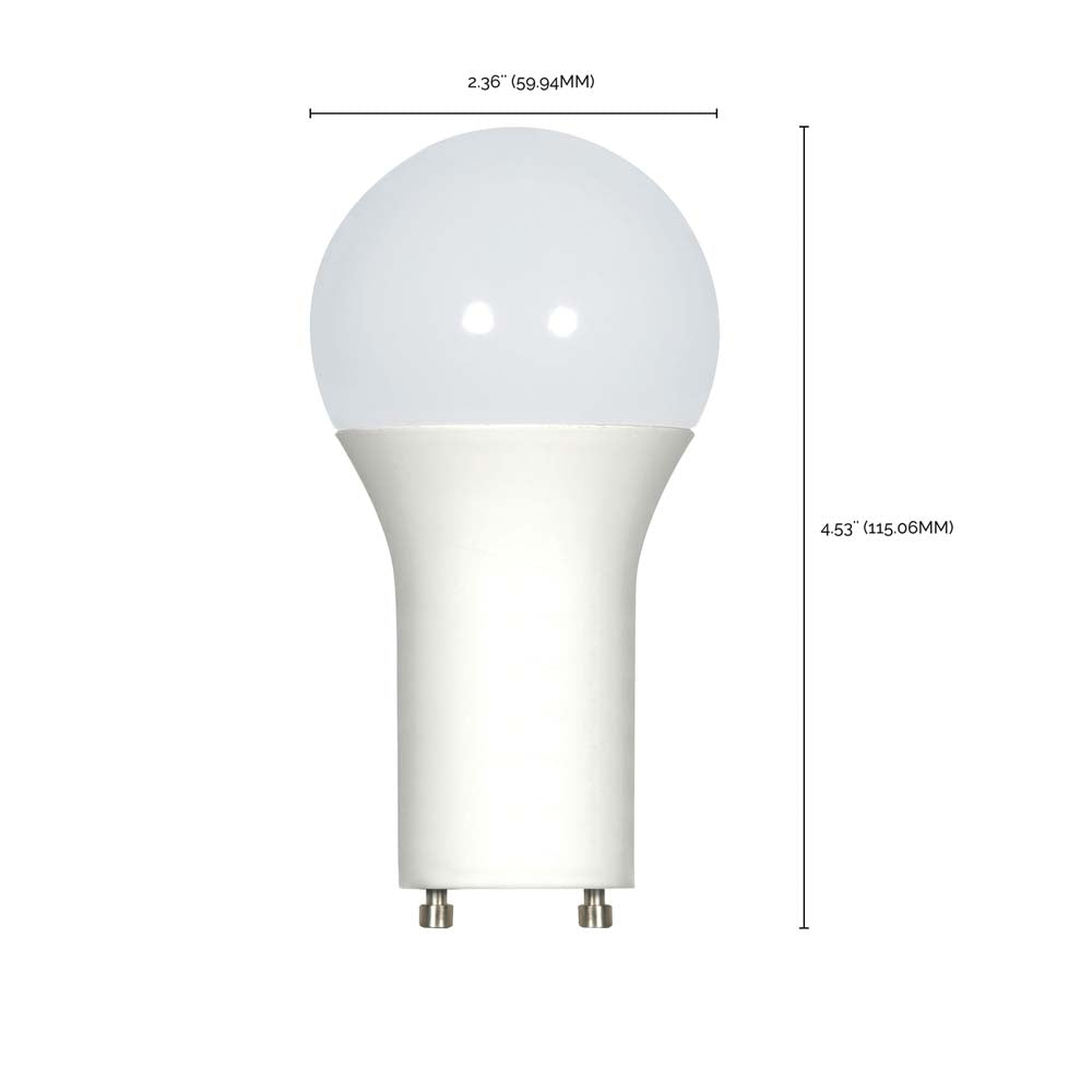 Satco 16.5w A19 LED 4000K 1600LM 120v GU24 Base - 100W equiv
