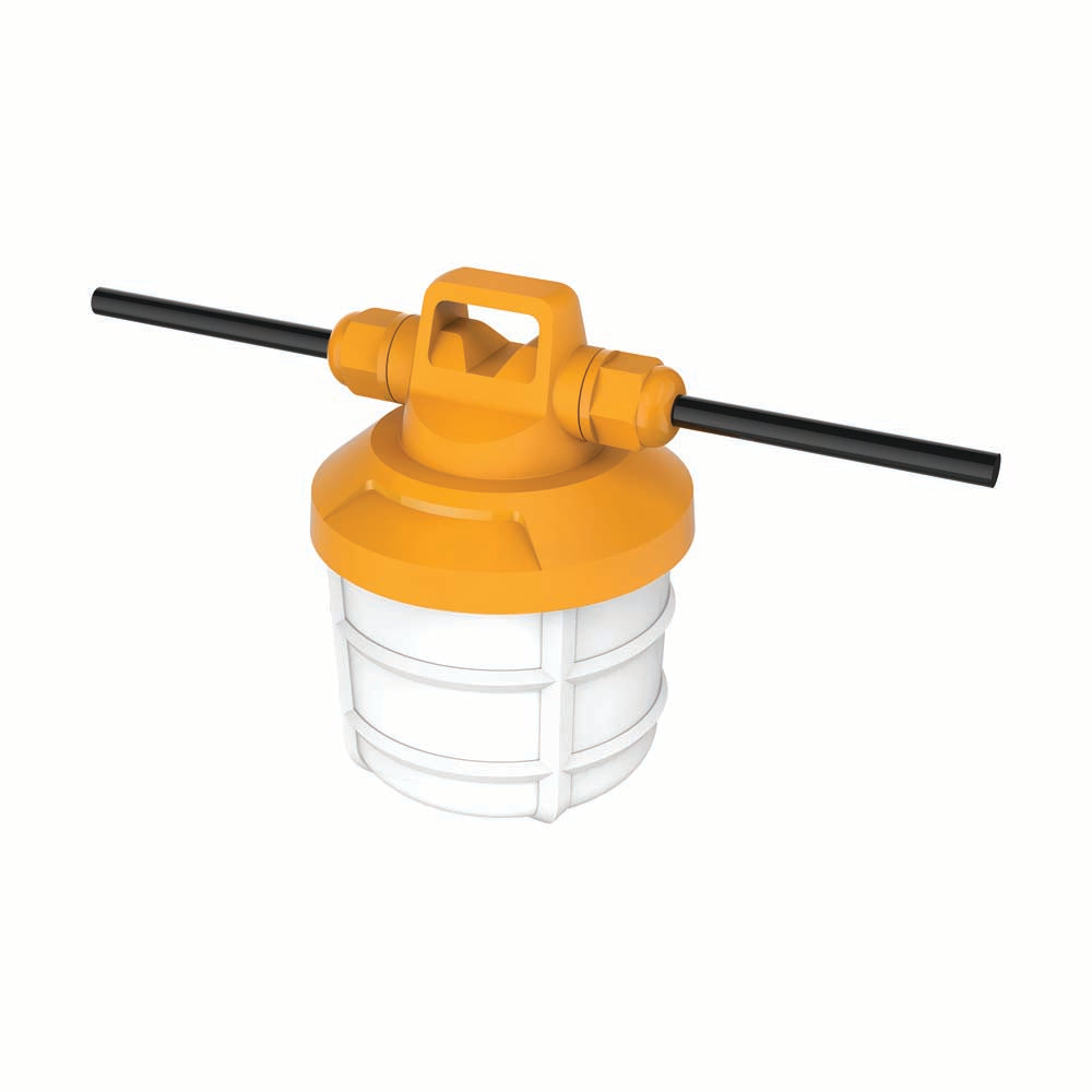 Satco 50Ft High-Lumen Temporary Construction String Light -5 Lamps 50Watt 120V
