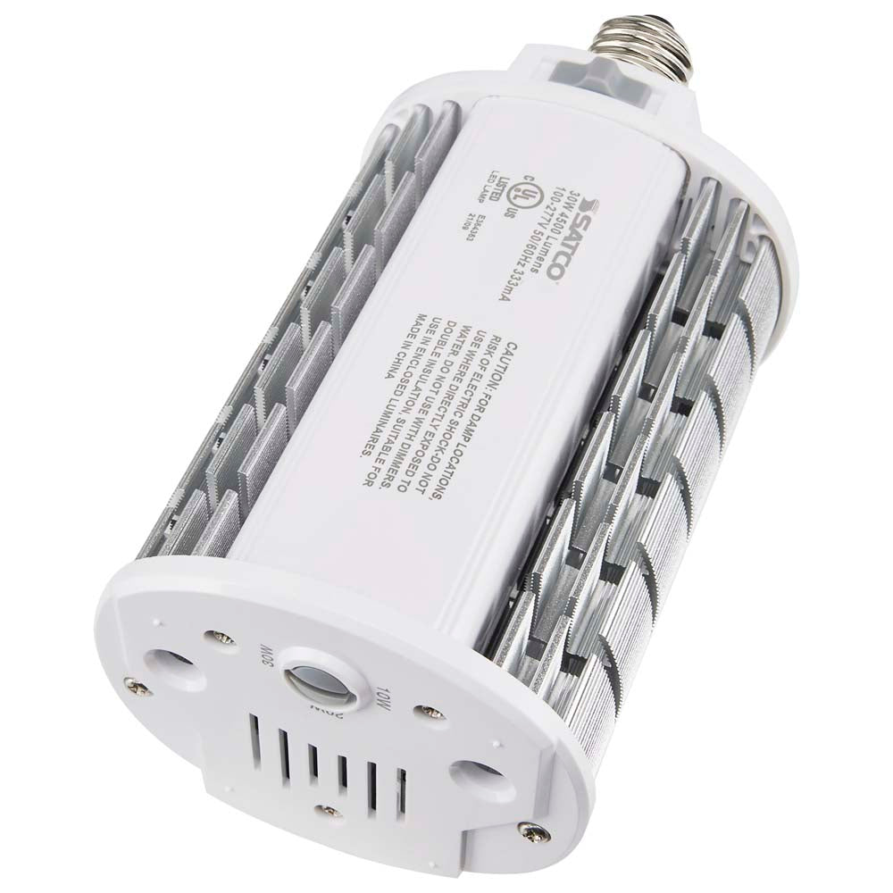 Satco LED Hi-Pro Wall Pack 10/20/30w CCT Selectable Medium Base 100-277V