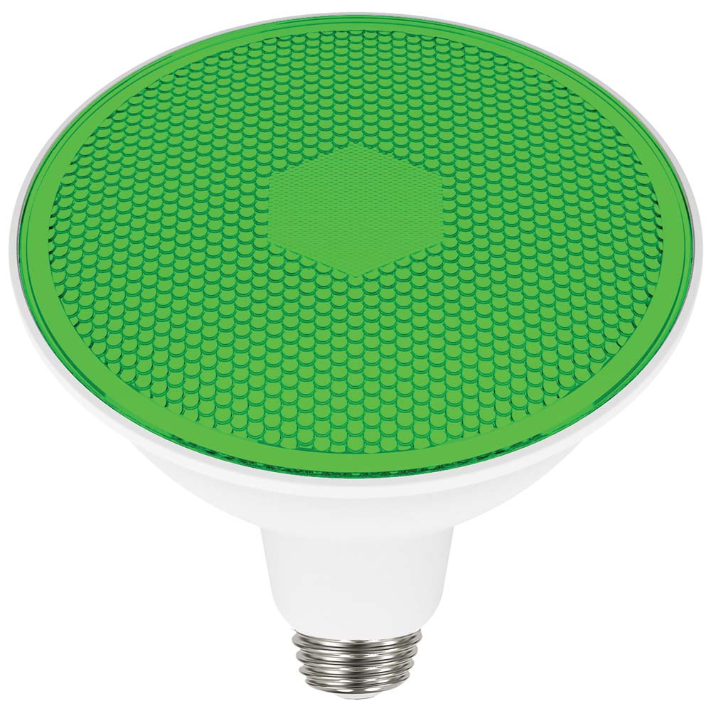 Satco 11.5w PAR38 LED Green 90 deg. 120v Bulb
