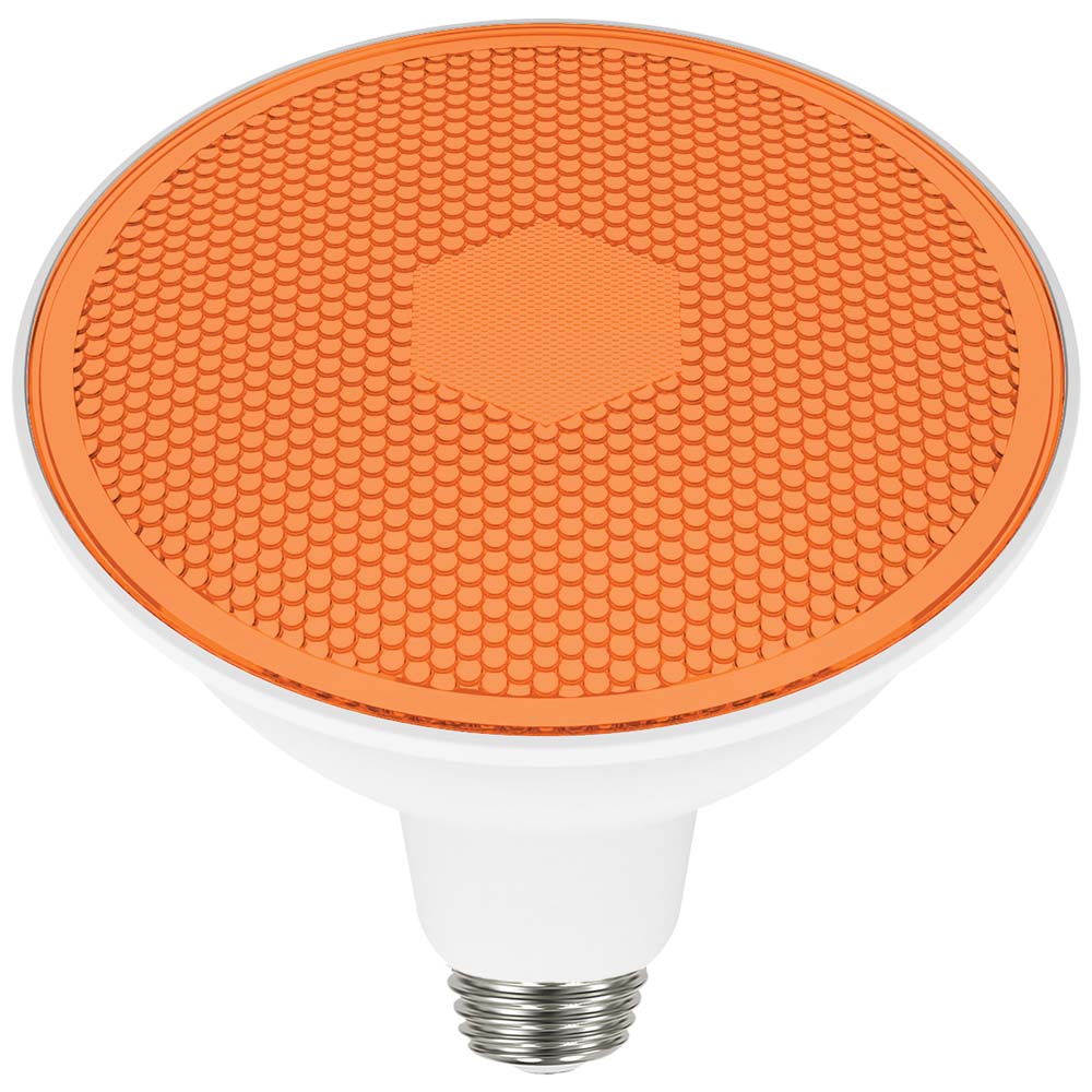 Satco 11.5w PAR38 LED Amber 90 deg. 120v Bulb
