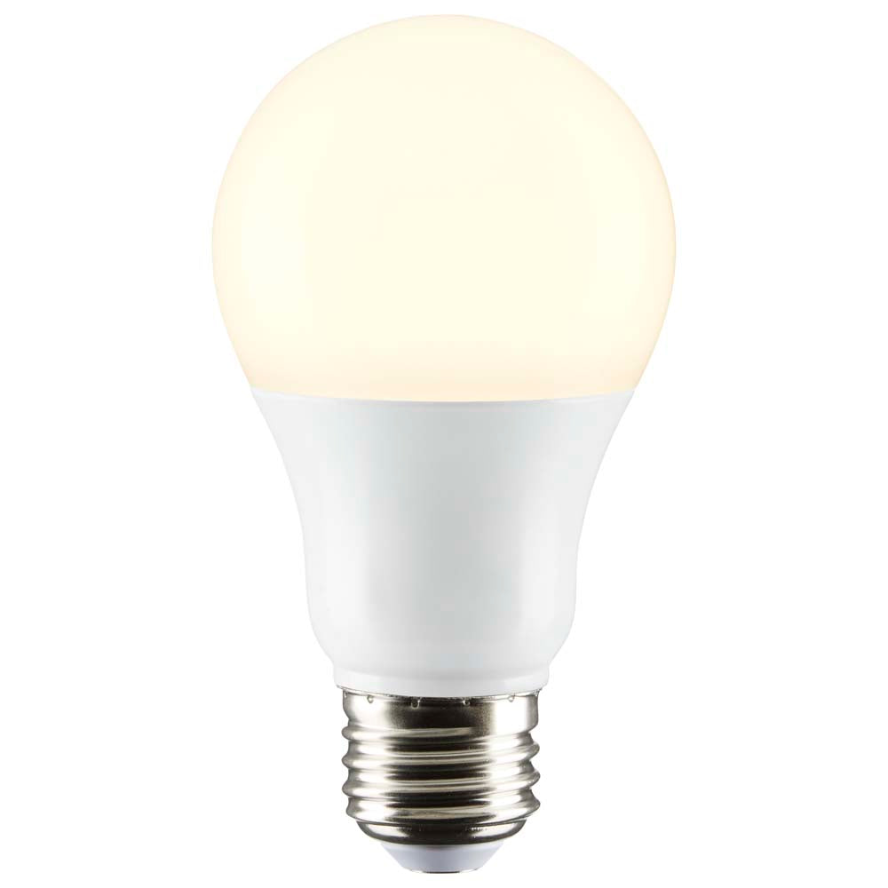 Satco 9.8w A19 LED Omni-directional 3000K Medium Base 220 deg. Beam Angle 120v