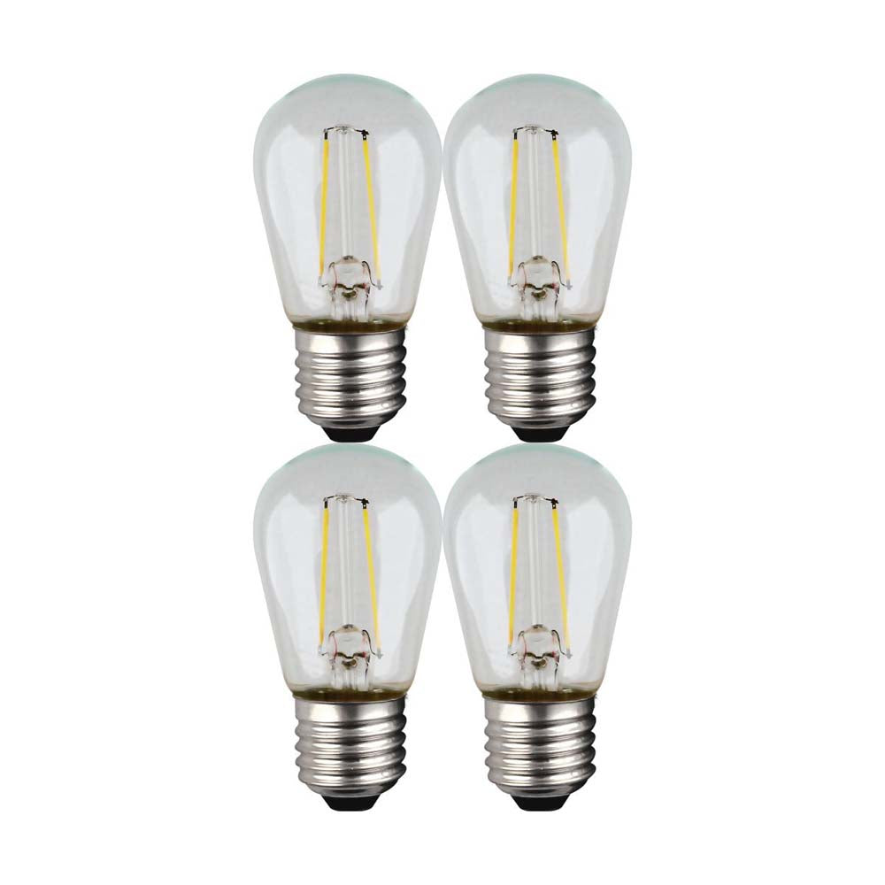 4Pk - 1W S14 2200K LED String Light Replacement Bulb 120v -11W equiv