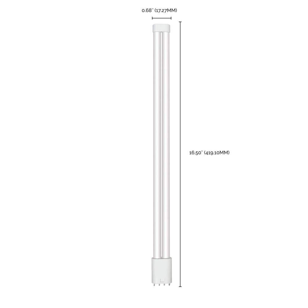 15W PLL LED 2G11 Base 2000 Lumens 3500K Type B Ballast Bypass 120-277v