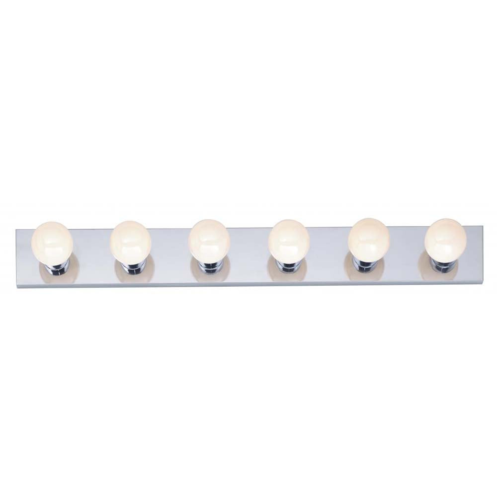 6-Light 36-in Vanity Strip Polished Chrome Finish