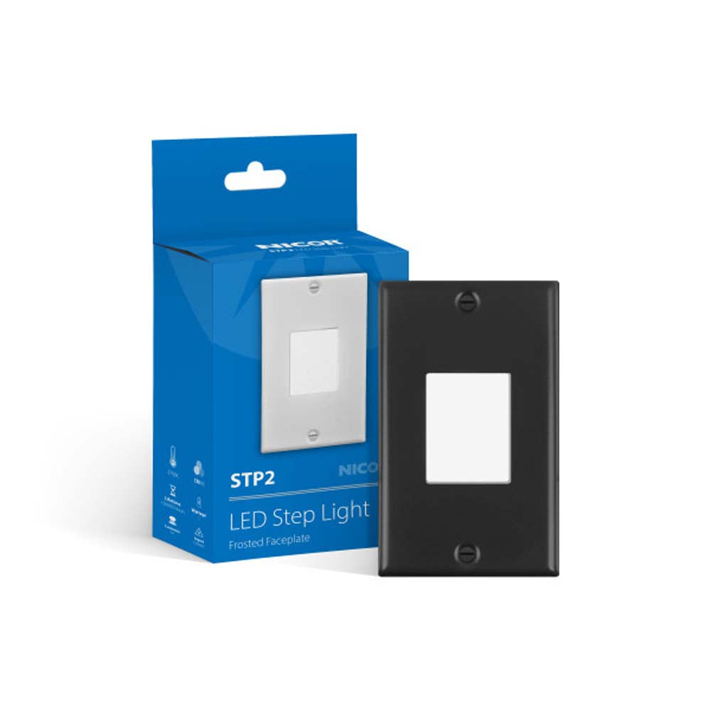 STP2 Frosted Black LED Step Light