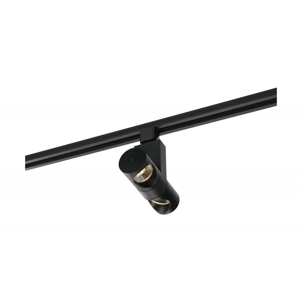 LED 24w Track Head Dual Pipe Black 24 deg. Beam Angle 120v