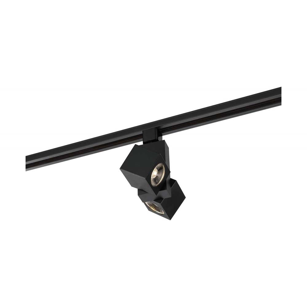 LED 24w Track Head Dual Square Black 36 deg. Beam Angle 120v