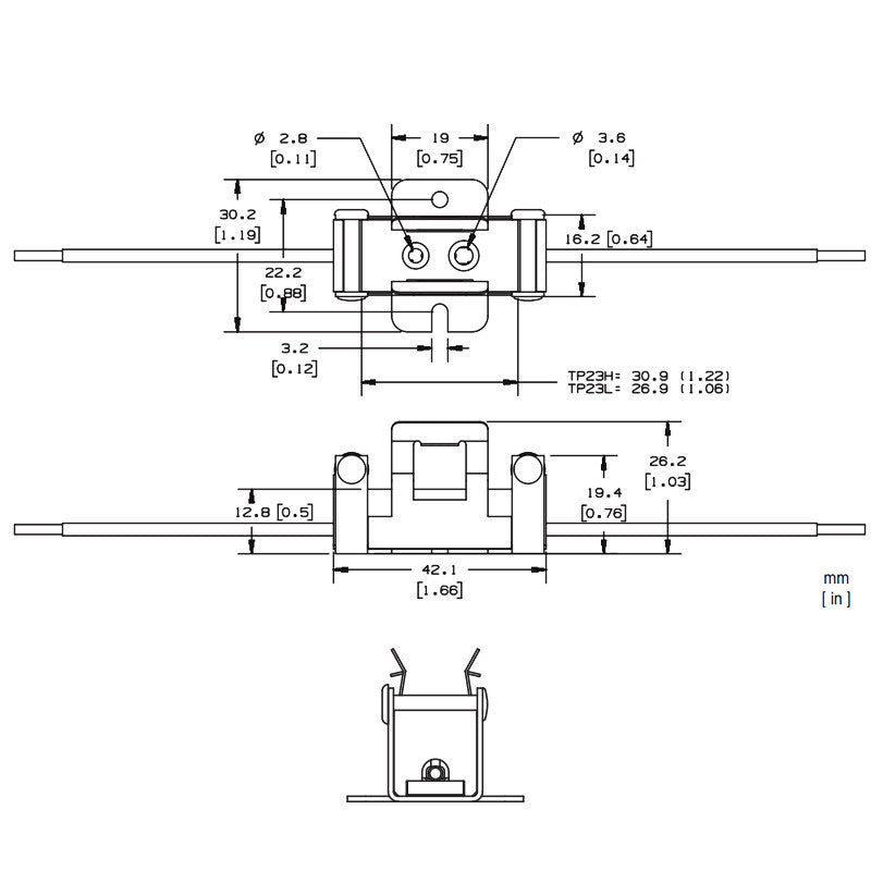 OSRAM TP-23H GY9.5, GZ9.5 lamp holder