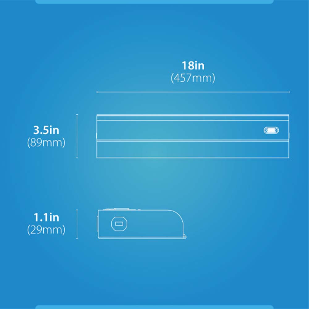 UCB Series 18-inch White Selectable LED Under Cabinet Light