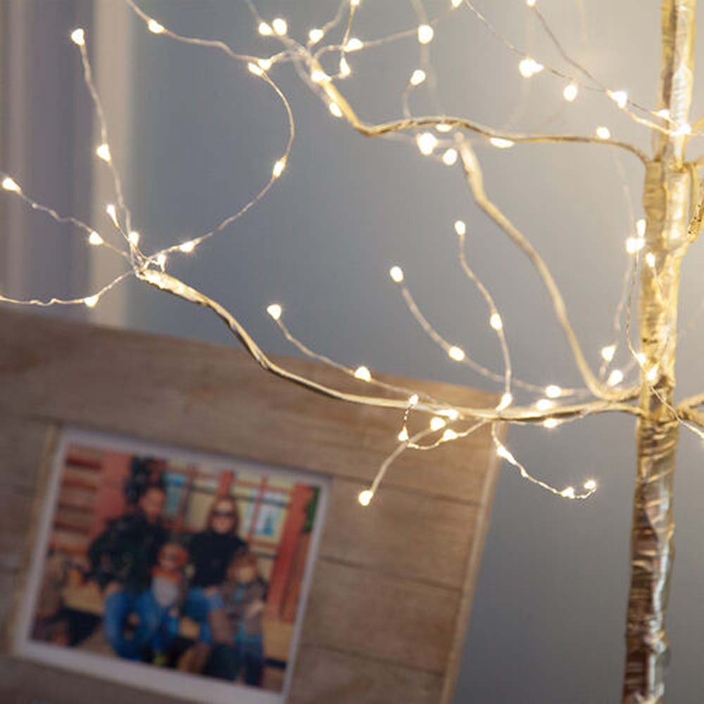 3-ft. Gold Fairy Light Tree, Warm White LED