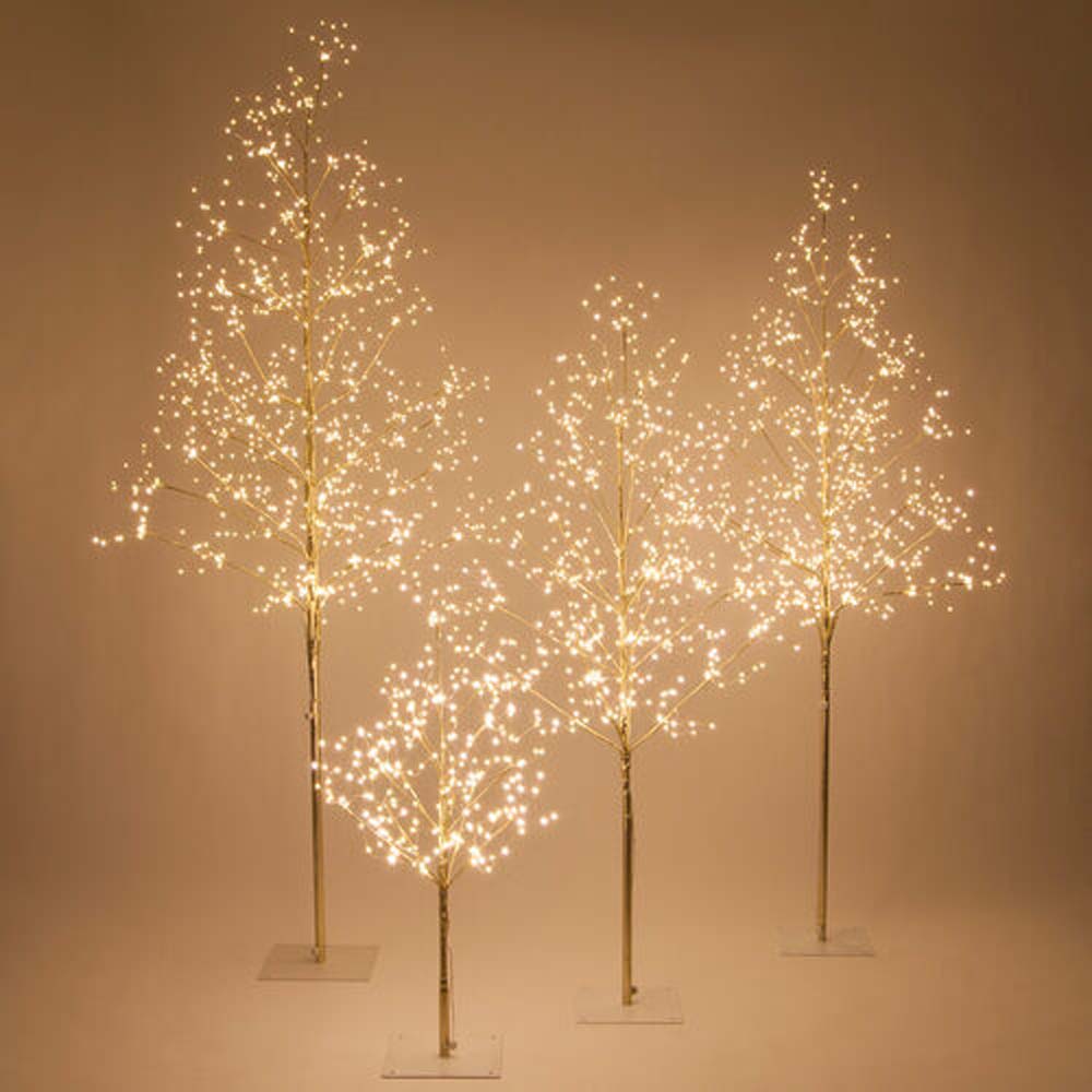 6-ft. Gold Fairy Light Tree, Warm White LED