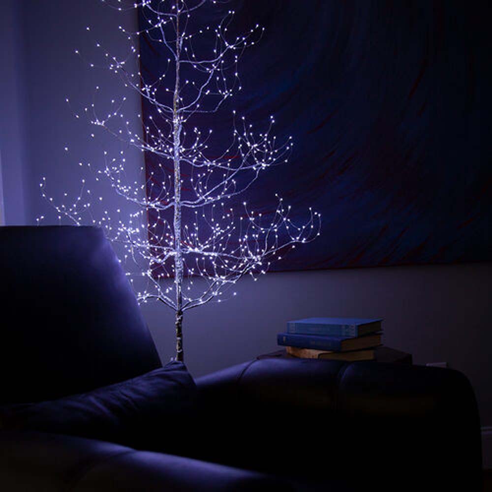 5-ft. Silver Fairy Light Tree, Cool White LED