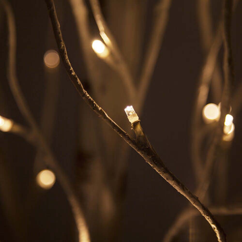 7-ft. Warm White LED Birch Tree