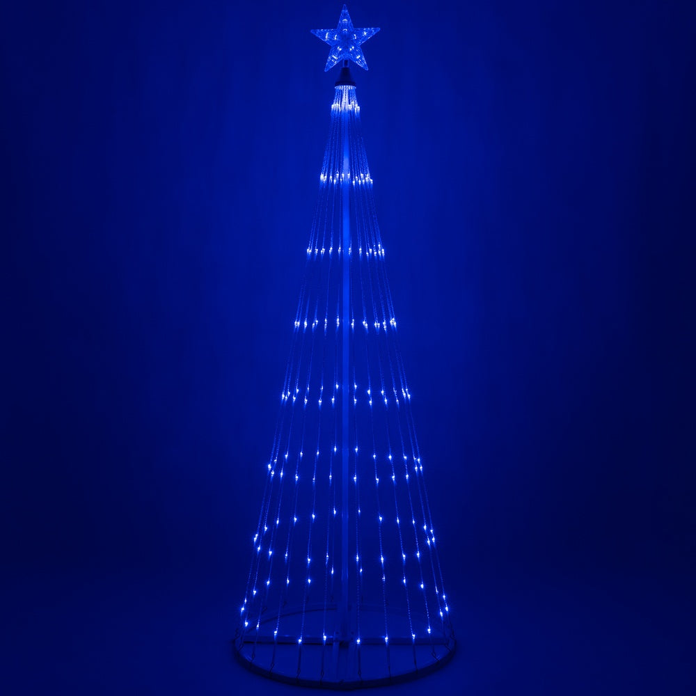 6-ft. Blue LED Animated Outdoor Lightshow Christmas Tree