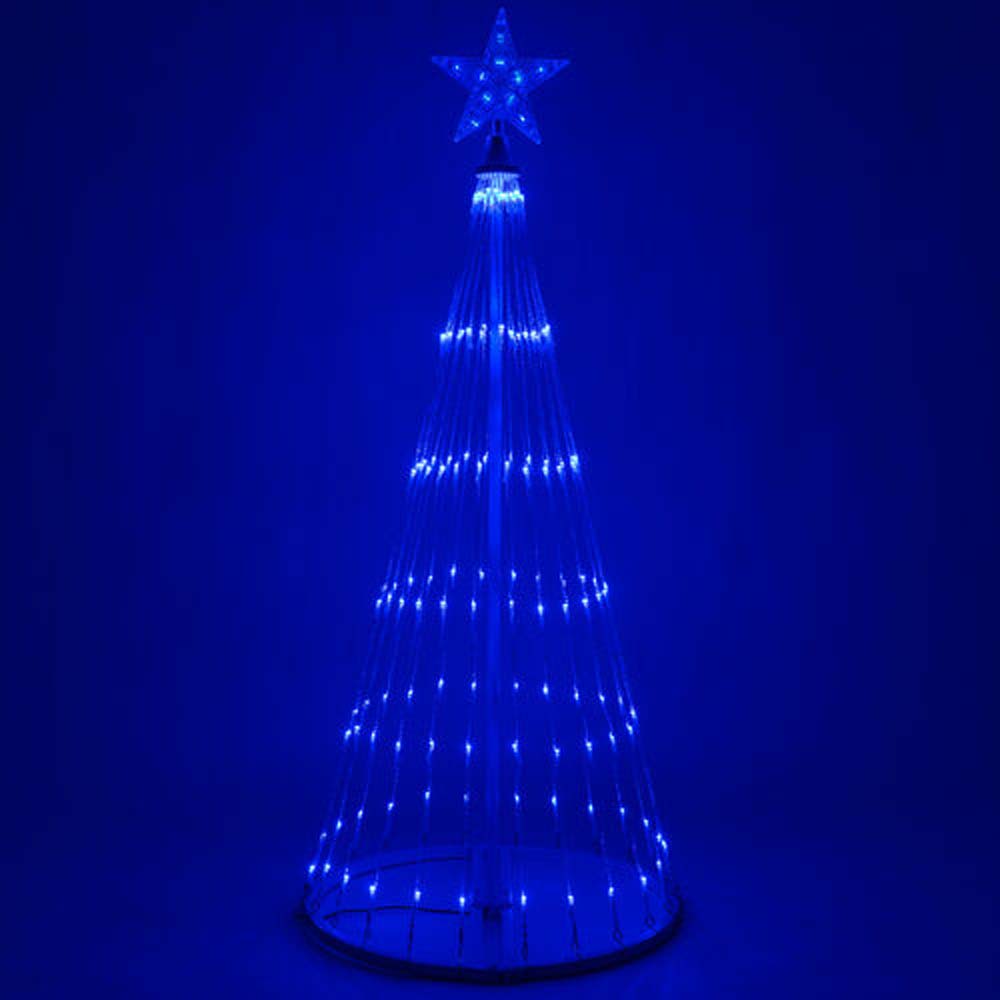 9-ft. Blue LED Animated Outdoor Lightshow Christmas Tree
