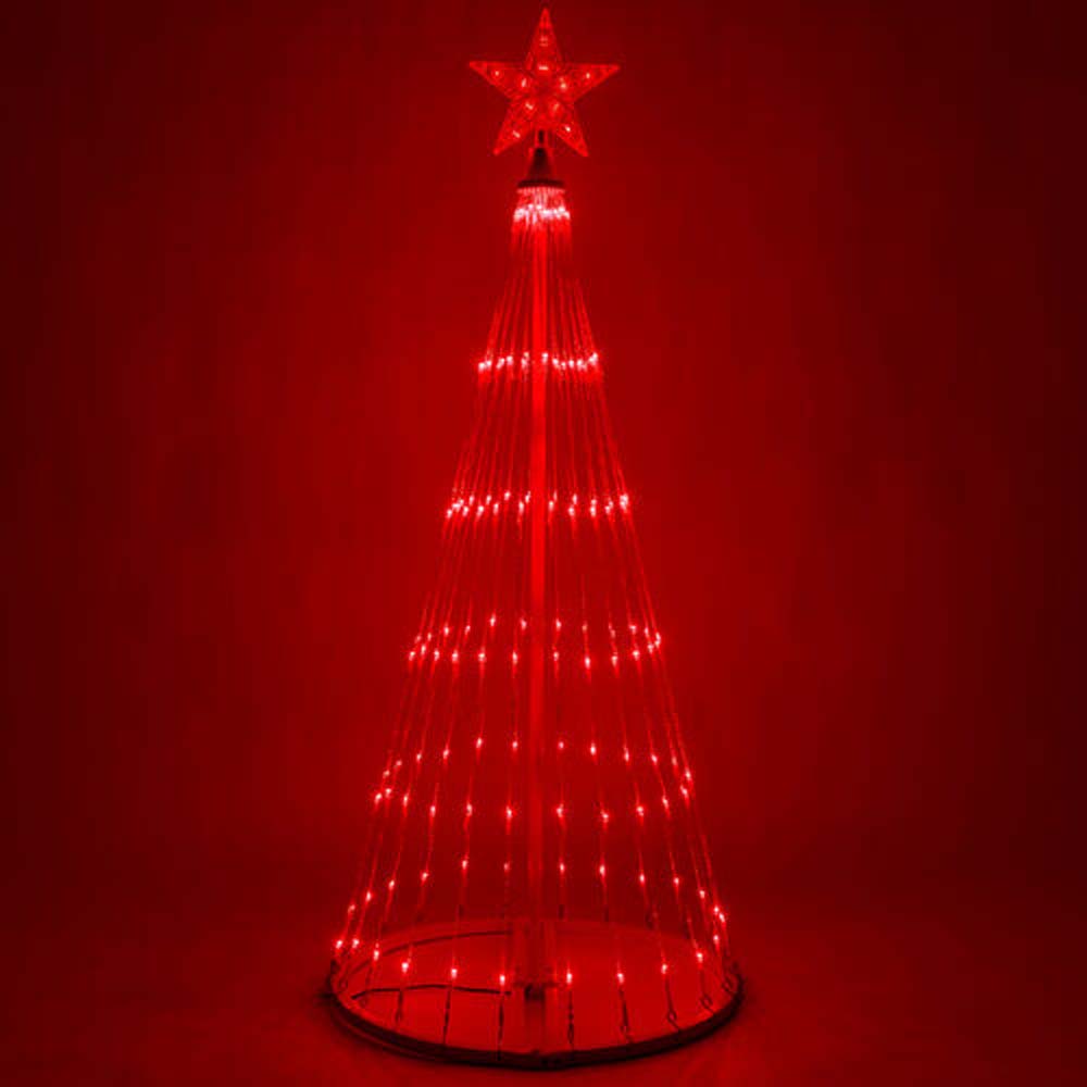 9-ft. Red LED Animated Outdoor Lightshow Christmas Tree