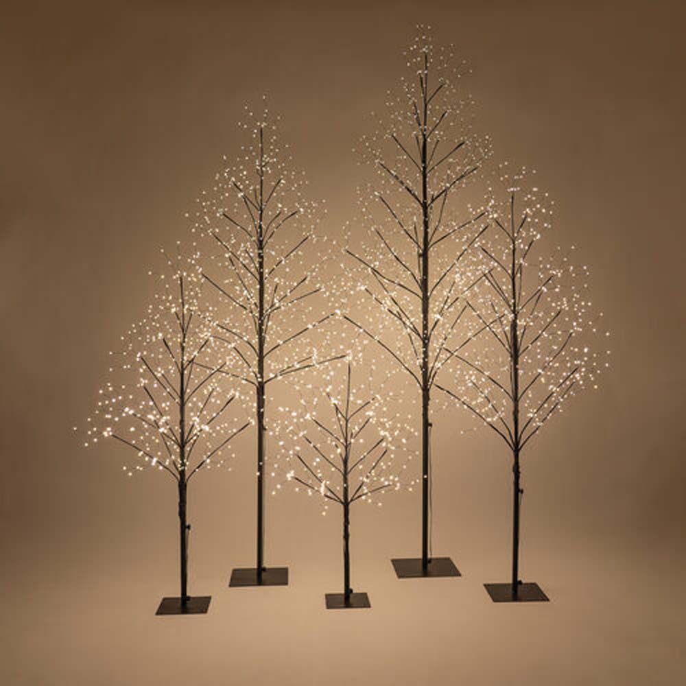 3-ft. Black Fairy Light Tree, Warm White LED