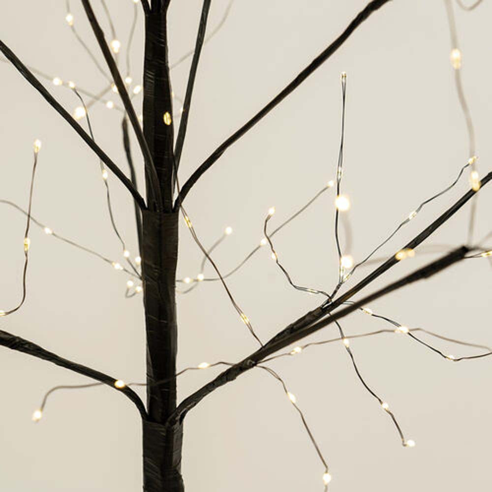 3-ft. Black Fairy Light Tree, Warm White LED