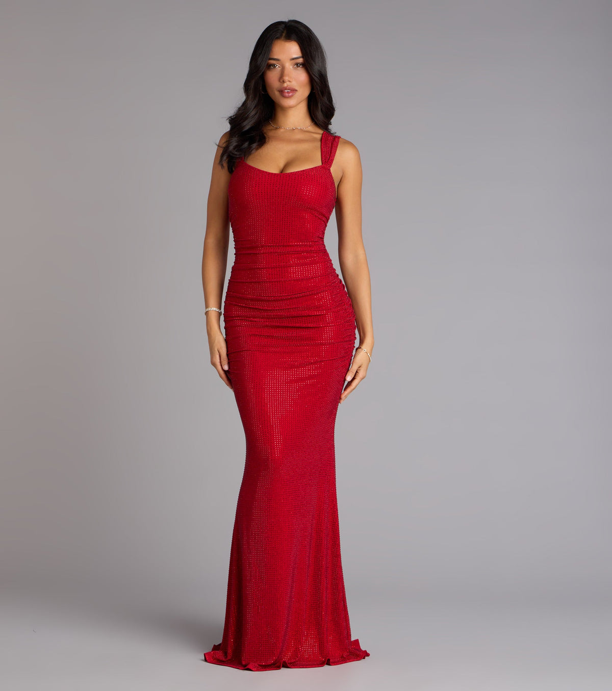 Kaylie Rhinestone Mermaid Formal Dress